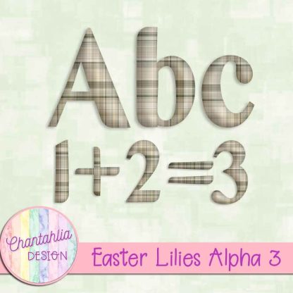 Free alpha in an Easter Lilies theme