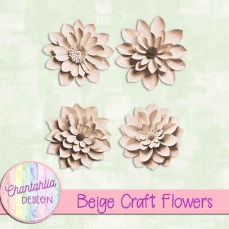 Free beige craft flowers