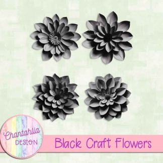Free black craft flowers