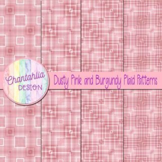 Free dusty pink and burgundy plaid patterns