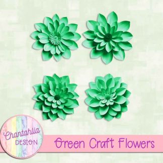 Free green craft flowers