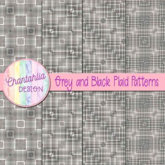 Free grey and black plaid patterns