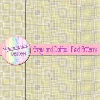 Free grey and daffodil plaid patterns