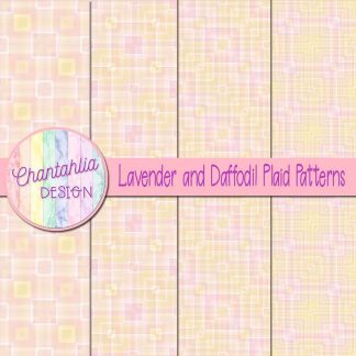 Free lavender and daffodil plaid patterns
