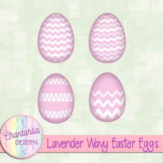 Free lavender wavy Easter eggs
