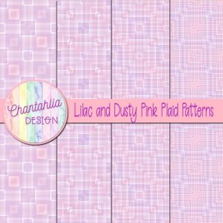 Free lilac and dusty pink plaid patterns