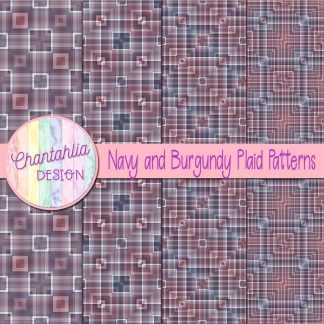 Free navy and burgundy plaid patterns