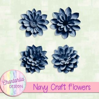 Free navy craft flowers