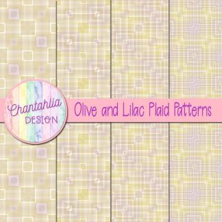Free olive and lilac plaid patterns