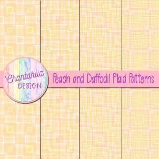 Free peach and daffodil plaid patterns