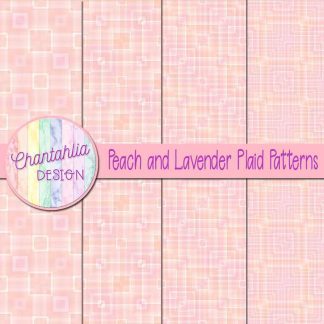 Free peach and lavender plaid patterns