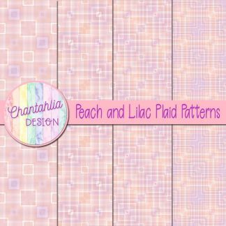 Free peach and lilac plaid patterns