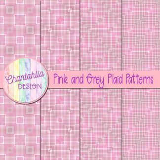 Free pink and grey plaid patterns