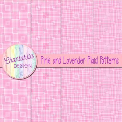 Free pink and lavender plaid patterns