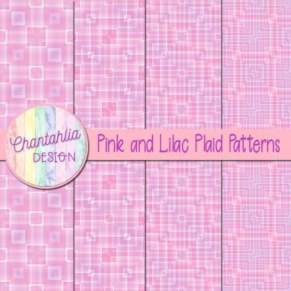 Free pink and lilac plaid patterns