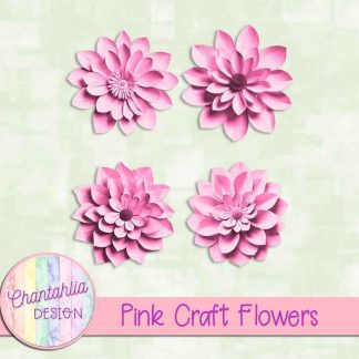 Free pink craft flowers