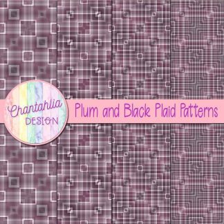 Free plum and black plaid patterns