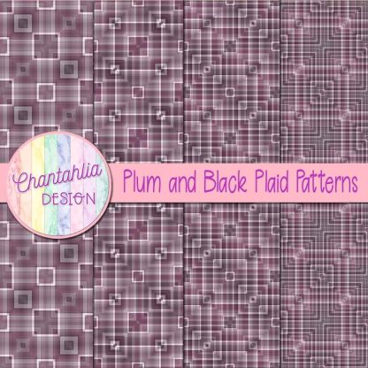 Free plum and black plaid patterns