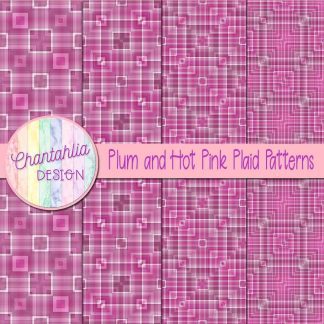 Free plum and hot pink plaid patterns
