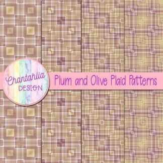 Free plum and olive plaid patterns