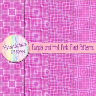 Free purple and hot pink plaid patterns