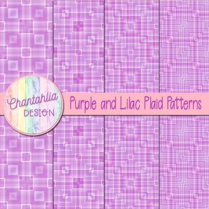 Free purple and lilac plaid patterns