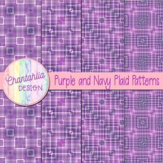 Free purple and navy plaid patterns
