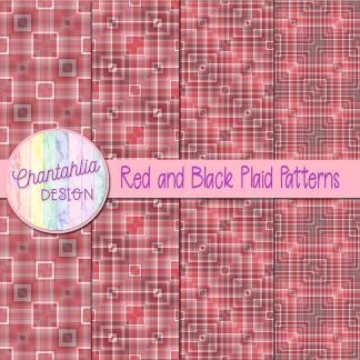 Free red and black plaid patterns