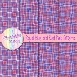 Free royal blue and red plaid patterns