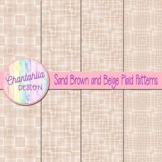 Free sand brown and beige plaid patterns