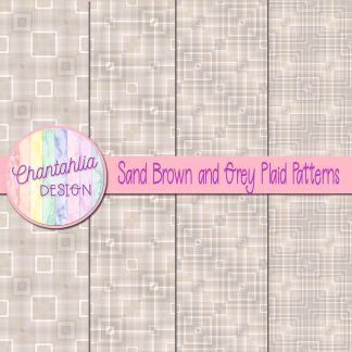 Free sand brown and grey plaid patterns