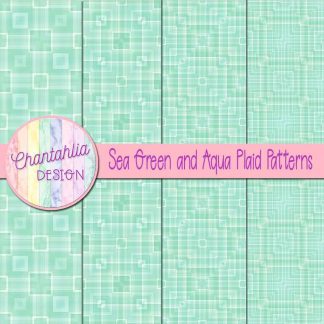 Free sea green and aqua plaid patterns