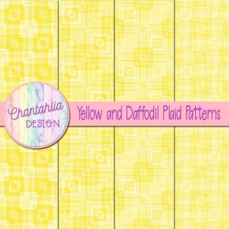 Free yellow and daffodil plaid patterns