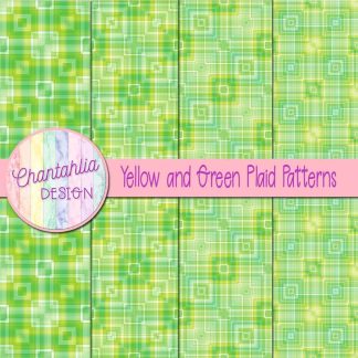 Free yellow and green plaid patterns