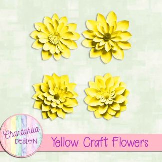 Free yellow craft flowers