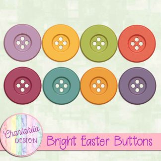 Free buttons in a Bright Easter theme