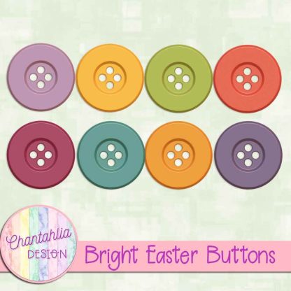 Free buttons in a Bright Easter theme