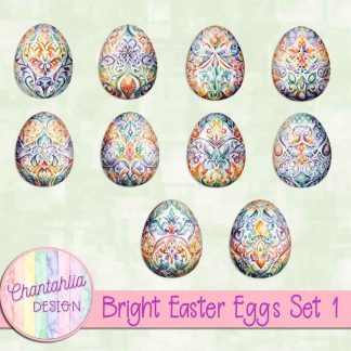 Free Easter eggs in a Bright Easter theme