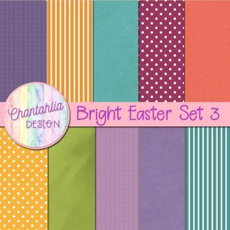 Free digital papers in a Bright Easter theme