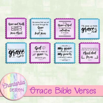 Free Bible Verses in a Grace theme