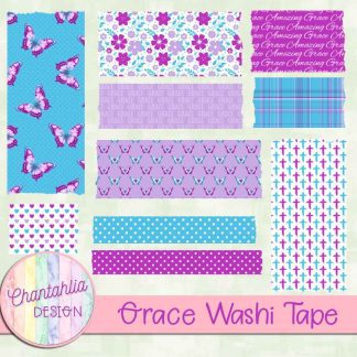 Free washi tape in a Grace theme.
