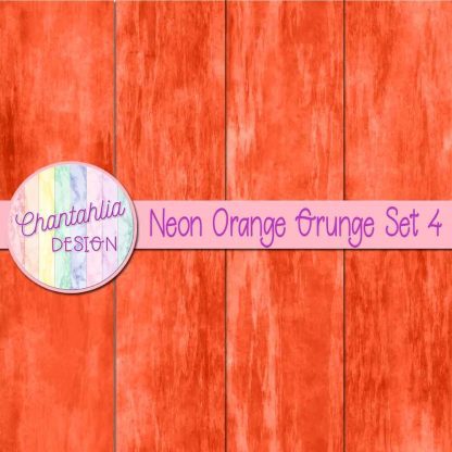 Free neon orange grunge digital papers