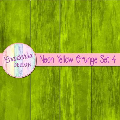 Free neon yellow grunge digital papers