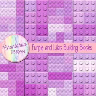 Free purple and lilac building blocks digital papers