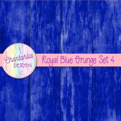 Royal Blue Grunge Digital Papers