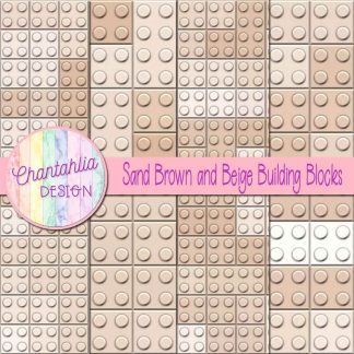 Free sand brown and beige building blocks digital papers