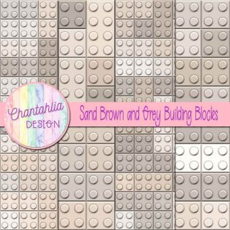 Free sand brown and grey building blocks digital papers