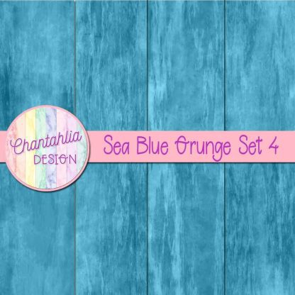 Free sea blue grunge digital papers