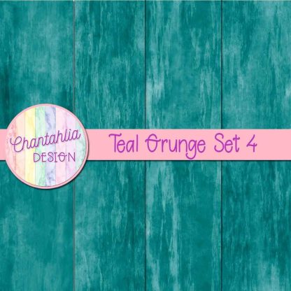 Free teal grunge digital papers