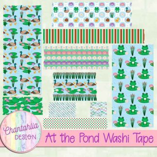 Free washi tape in an At the Pond theme